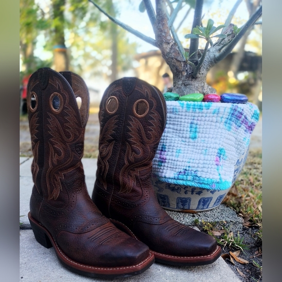 Ariat Other - ARIAT HERITAGE ROUGHSTOCK WESTERN BOOT - MEN'S Leather Sz:8 1/2 EE